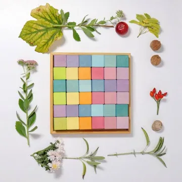 GRIMM'S Drvene kocke Mozaik Pastel