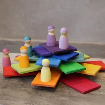 GRIMM'S Drvene kocke Rainbow Boards