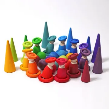 GRIMM'S Drvene kuglice Rainbow Balls S