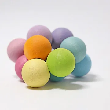 GRIMM'S Pastel Grasper drvena igračka za bebe 0+