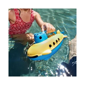 Green Toys podmornica igračka za kadu i plažu s plavom ručkom