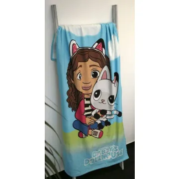HERDING Dječji ručnik za plažu 75x150 cm Gabby's Dollhouse