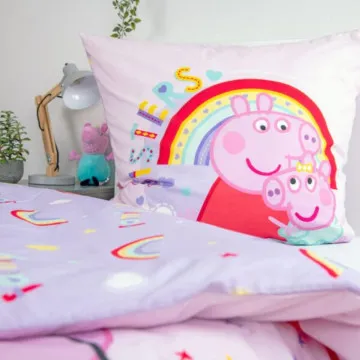 posteljina peppa pig roza 140x200