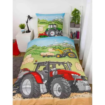 dječja posteljina traktor 140x200
