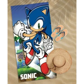 HOLLAND Dječji ručnik za plažu 70x140 cm Sonic the Hedgehog 