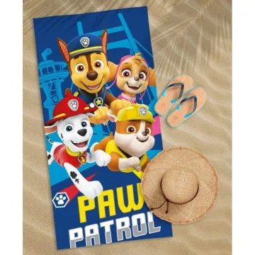 HOLLAND Dječji ručnik za plažu 70x140 cm Paw Patrol Plavi