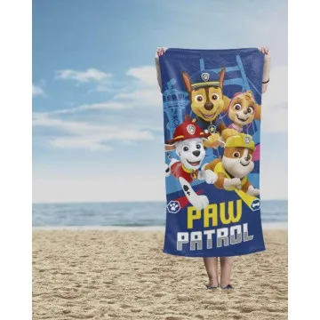 HOLLAND Dječji ručnik za plažu 70x140 cm Paw Patrol Plavi