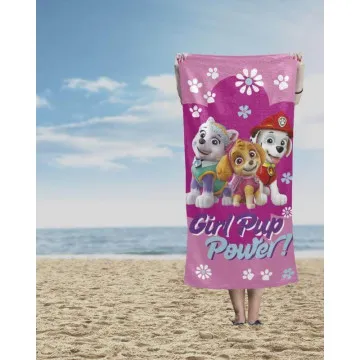 HOLLAND Dječji ručnik za plažu 70x140 cm Paw Patrol Pink