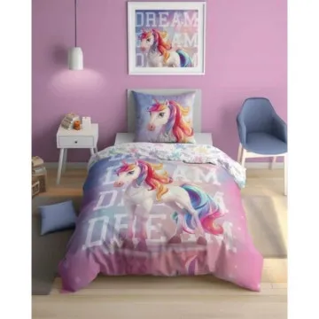 HOLLAND Posteljina Jednorog Duga Dream 140x200 cm Glow in the dark
