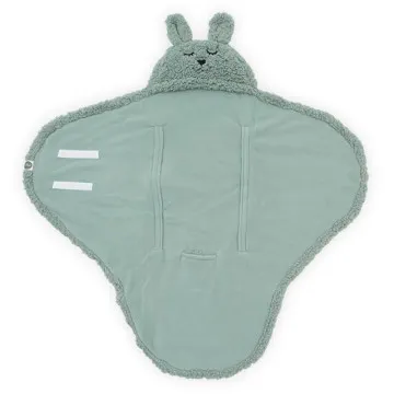 JOLLEIN Odeja za lupinico Bunny Ash Green