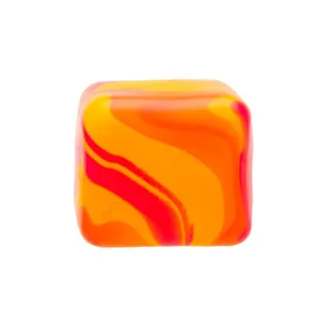NeeDoh Nice Cube Swirl narančasta mramorna fidget kocka