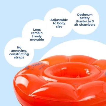 Flipper SwimSafe Baby Swim Seat narančasti kolut za bebe