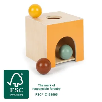 Small Foot Montessori Permanence Box Marble drvena igračka 12m+