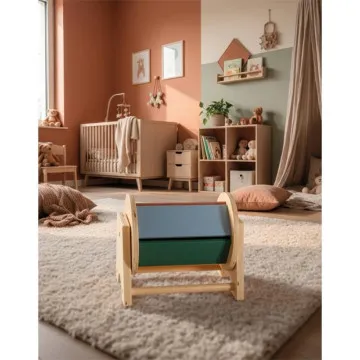 SMALL FOOT Montessori drvene igračke Rotirajući bubanj 1+