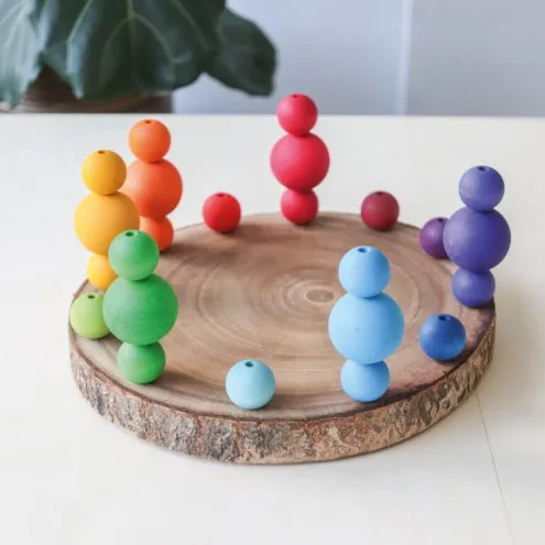 GRIMM'S Lesene kroglice Rainbow Balls 
