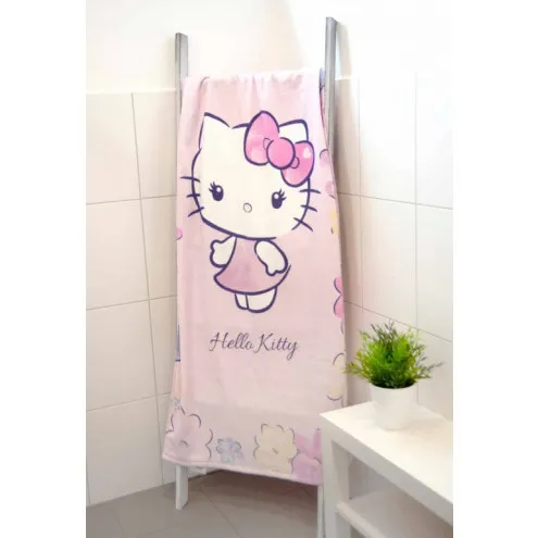 HERDING Dječji ručnik za plažu 75x150 cm Hello Kitty